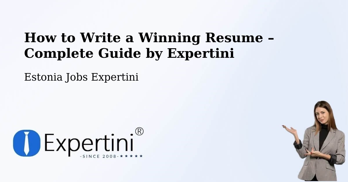 Resume Writing Guide for Job Seekers – Tapa - Tapa, Estonia Jobs Expertini